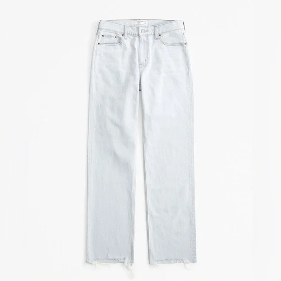 NWT Abercrombie & Fitch Light Blue Flare Jeans - Picture 7 of 15